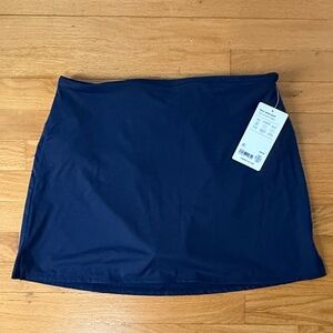 Athleta Navy Swim Mini Skort
